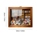 Anxiety Relief Shake Bookshelf – Charming Wooden Miniature Bookcase for Stress-Free Organisation SinSed