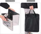 REDCAMP 14"H Foldable Camping Oven with 3 Tier Grill, Stainless Steel Portable Camping Stove for Baking Cinnamon Rolls, Breads and Muffins with Wood Burning Fire,Propane Stoves,Campers,Baking BBQ REDCAMP