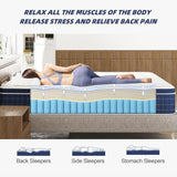 Full Size Mattress [Upgraded Strengthen] 12 Inch Firm Full Mattress in a Box, Hybrid Mattresses With Gel Memory Foam & Independent Pocket Springs, Release Stress, Strong Edge Support,365-Night Trial EEN EEN SLEEP