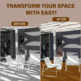 10-Pack 12"x12" Interlocking Acacia Wood Deck Tiles – 8 Slats Waterproof Outdoor Flooring for Patio, Balcony & Backyard FROM ONE