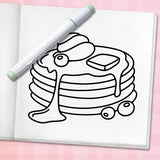 Cute & Sweet Coloring Book: Bold, Easy, and Simple Food Designs for Adults with Cakes, Candies, Ice Cream, Pastries, Desserts, and More! (Bold and Easy Coloring Books) WoodArtSupply