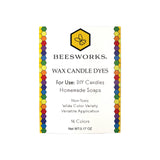 Beesworks Wax Candle Dyes - 16 Colors Wax Dyes for DIY Candle Making, Soap Making (0.15 oz per Color) BEESWORKS