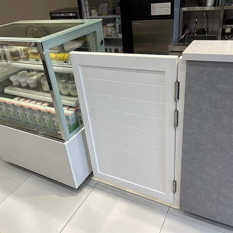 MTSON Swinging Doors Retro Counter Swinging Doors Cafe Doors, Indoor Solid Wood Single Door Automatic Closure Parlor Butler Door, Entrance Fence Gate Decoration (Size : W75xH90cm(29 1/2" x35 7/16")) MTSON