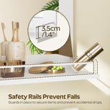 YATINEY Bathroom Medicine Cabinet with Mirror, Wall Mounted Home Storage, Medicine Cabinet Mirror, Bathroom Wall Cabinet, Adjustable Shelf, for Laundry Room, Bedroom, Camper, Hallway, White YATINEY