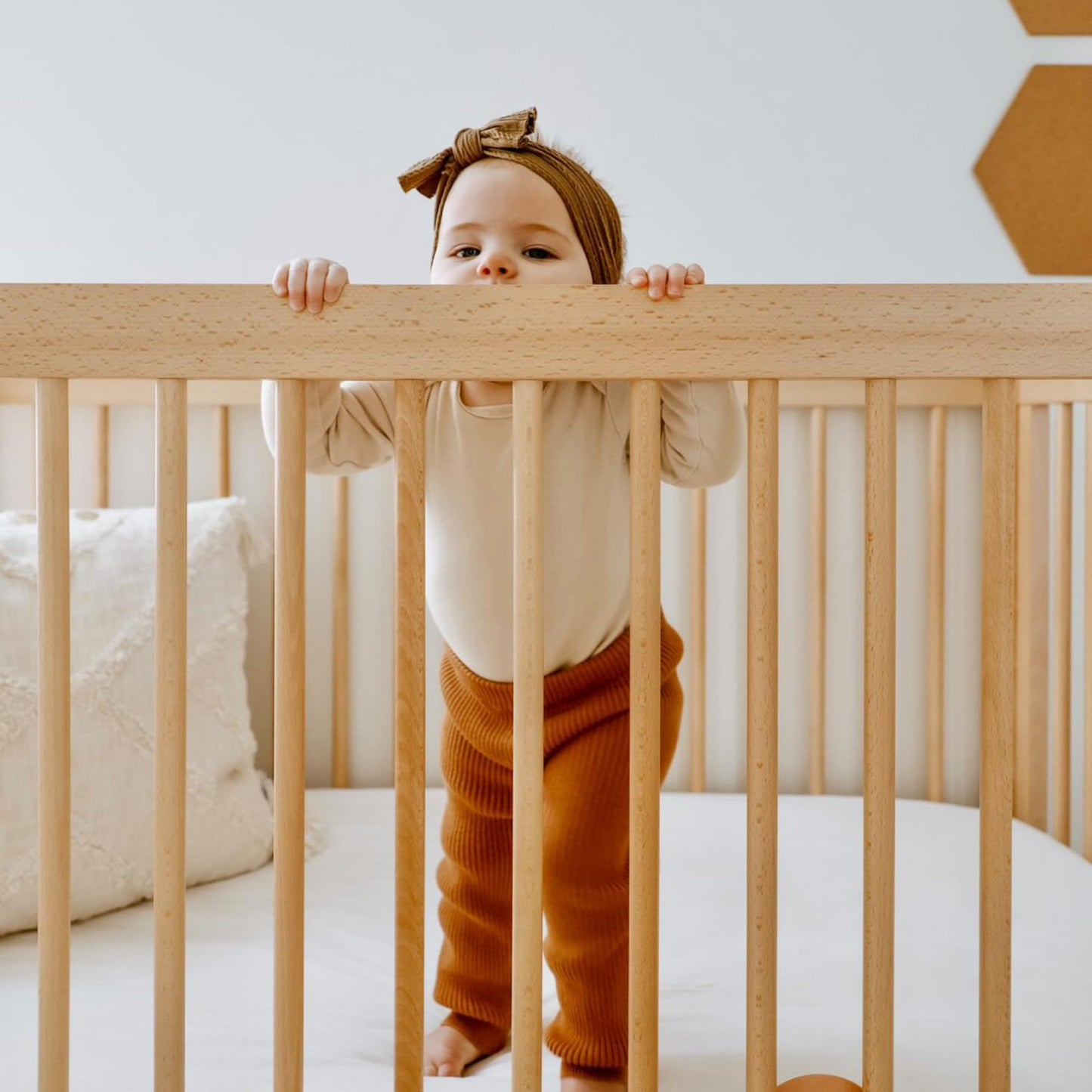 dadada Baby Soho 3-in-1 Convertible Crib – Made in Italy, GREENGUARD Gold, Adjustable Mattress Height, Solid Beechwood – Baby-Safe Finish, Modern - WoodArtSupply