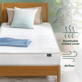 ZINUS 6 Inch Foam and Spring Hybrid Mattress, 2 Pack [New Version], Twin, Fiberglass Free, Bunk Bed Compatible, Durable Support, Certified Safe Foams & Fabric, Mattress in A Box Zinus