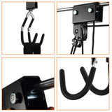 Therwen 2 Pack Kayak Hoist Lift Systems with 100 lb for Kayaks Canoes Surfboards Bikes Ladders Garage Storage Canoe Lift Pulley System Capacity Ceiling Mount Hoists Therwen