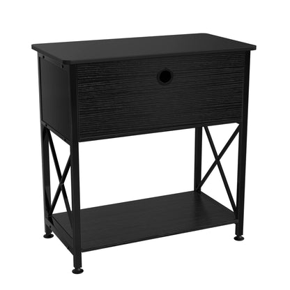 20 Gallon Fish Tank Stand, Metal Aquarium Stand 20 Gallon with Cabinet Storage,28.7" L*16.5" W Tabletop,330LBS Capacity Black