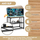 Grehitk Fish Tank Stand, Aquarium Stand for 40 Gallon, Upgrade Aquarium Turtle Tank, Adjustable 2-Tier Fish Tank Rack Shelf, Reptile Tank Terrariums Tank Breeder Reptile Tank Stand Tank not Included Grehitk
