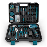 Sundpey Tool Kit 206PCs with Drill - 12V Cordless Power Drill Combo Home Tool Set - Portable Basic General Household Toolbox for Men Women for Garden Office House Repair (Screwdriver Set & Pliers Set) Sundpey