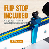 POWERTEC 71655 Deluxe Router Table Fence System 3-1/2" Tall 32" Long POWERTEC