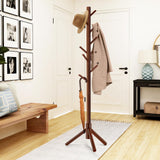 WANGMUXIA Coat Rack, Freestanding Coat Rack with 8 Hooks and 3 Adjustable Size Tree Coat Racks for Bedroom, Hallway, Entrance, Office, for Hats, Coats, Scarves, Handbags WANGMUXIA