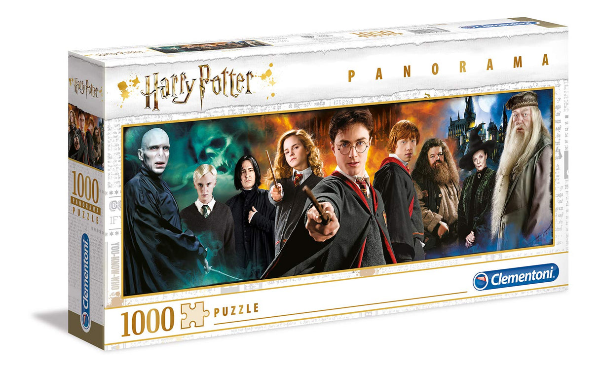 Clementoni 61883 61883-Jigsaw Panorama Harry Potter-1000 Pieces, Jigsaw Puzzle for Adults, Multi-Colour Clementoni