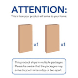 FLEXIMOUNTS Garage Shelving, Storage Racks and Shelving, Basement Storage Shelves, Garage Storage Shelves, 5-Tier Metal Shelf, 48" W x 24" D x 72" H, 2 Pack FLEXIMOUNTS