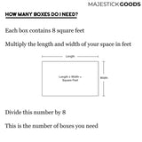 Interlocking Deck Tiles Pack - Snap Together Plastic Flooring | 12 x 12 Plastic Outdoor Flooring for Patio | Click Floor Decking Tile Outdoors Balcony Flooring, Wooden Parquet Flooring (8) Majestick Goods