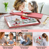 FHBUBPUP Diamond Art Painting Kits for Adults, Cardinal Birds Diamond Art Kits for Beginners, DIY Winter Gem Art Craft for Home Wall Decor, Great Gift for Kids 16x12inch FHBUBPUP