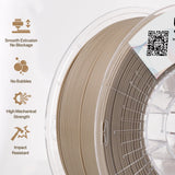 YXPOLYER ABS Filament Marble Series 3D Printing Filament 1.75mm 1kg, Grey Beige Textured Tan 3D Printer Filament High-Heat, High-Strength & Moisture-Resistant, with Upgrade AMS-Compatible Spool yxpolyer