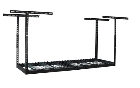 MonsterRax Overhead Garage Storage Rack 2 x 6 Ceiling Rack for Garage Shelving, Organization, & Storage, Adjustable Hanging Storage for Bikes, Equipment & Bins (Hammertone, 24"- 45" Ceiling Drop) MonsterRAX Storage Solutions
