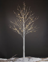 LIGHTSHARE 8FT 132 LED Birch Tree,Home,Festival,Party,Christmas,Indoor and Outdoor Use,Warm White LIGHTSHARE
