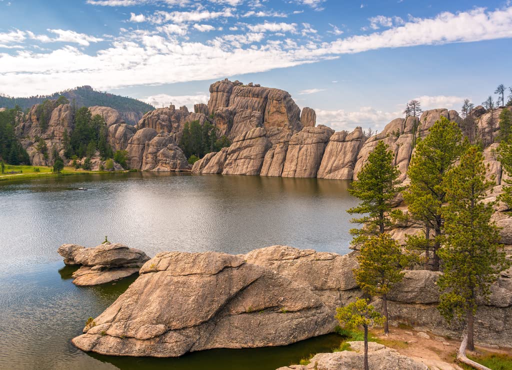 Noah Jigsaw Puzzle View of Sylvan Lake in Custer State Park, South Dakota 1000 Pieces WoodArtSupply