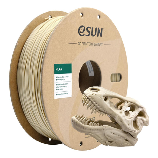 eSUN PLA+ Filament 1.75mm, 3D Printer Filament PLA Plus, Dimensional Accuracy +/- 0.03mm, 1KG Spool (2.2 LBS) 3D Printing Filament for 3D Printers, Bone White - WoodArtSupply