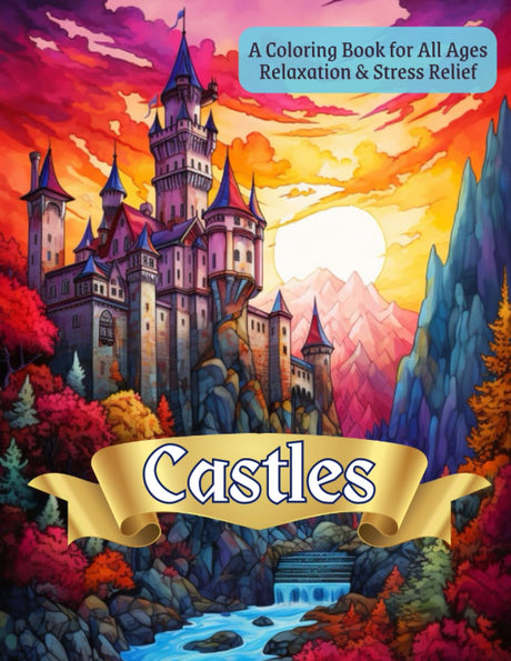 Castles: Coloring Book for All Ages, Relaxation and Stress Relief Majosta
