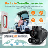 TAKRABBSIN [Up to 500 kWh] 2025 Upgrade NACS to CCS Electric Vehicle Adapter, 500A/1000V, Compatible with Tesla Superchargers, DC Fast Charge CCS1 EVs, Compatible with Ford EVs, GM, Rivian and More Takrabbsin