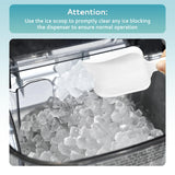 EUHOMY Nugget Ice Makers Countertop, Pebble Ice Maker Machine with 35lbs/24H Soft Ice, Self-Cleaning Sonic Ice Maker with Ice Scoop&Basket, Pellet Ice Maker for Home/Kitchen/Office(Stainless Steels) EUHOMY