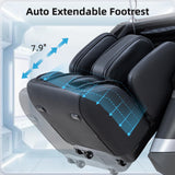 MassaMAX MT339 4D Massage Chair, Full Body Shiatsu Recliner with Auto Extendable Footrest, Zero Gravity, SL Track, Deep Yoga Stretch,15 Modes, AI Voice Control, Foot Rollers, and Heating (Deep Black) MassaMAX