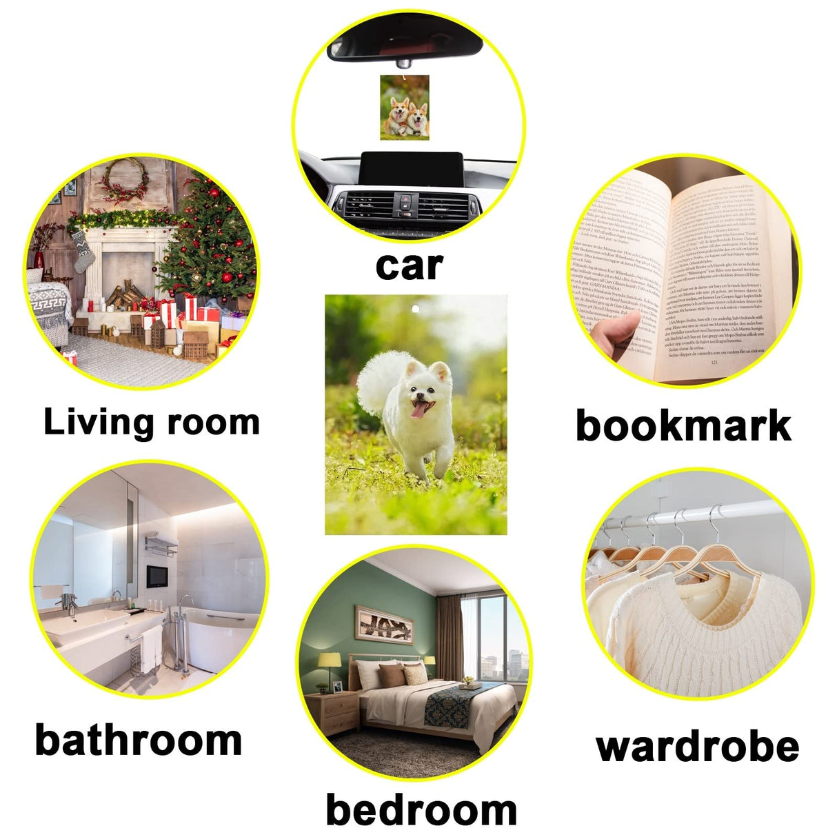 150 pcs sublimation air fresheners blanks ，Sublimation Blanks Products DIY Air Freshener for Car and Home Hanging Decoration sublimation car freshener blanks GEKIXUTP