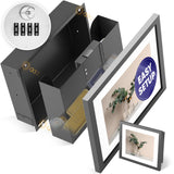 Elder Welder® Hidden Wall Safe | 100% Real, Replaceable Picture Frame Included | Robust Metal Build | Combination Lock | Fits Perfectly Between 16" | Hidden Safe | Small In Wall Safe Between Studs Elder Welder