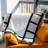 MAIKESUB Sublimation Blank Blanket 53 x 41.3 Inches Custom Personalised Photo 15 Panel Gifts for Family and Friends on Christmas Wedding Mothers Day Father Day MAIKESUB