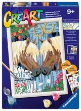 Ravensburger - Horse Friends CreArt Paint by Numbers Kit | Fun & Easy DIY Art for Kids Age 9+ | Creative Gift Idea for Birthdays & Holidays Ravensburger
