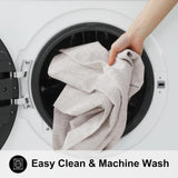 homing Cotton Linen Placemats Set of 6, Cloth Washable Farmhouse Dining Table Mats for Indoors & Outdoors, Easy to Clean, Neutral Beige, 13 x 19 Inch homing