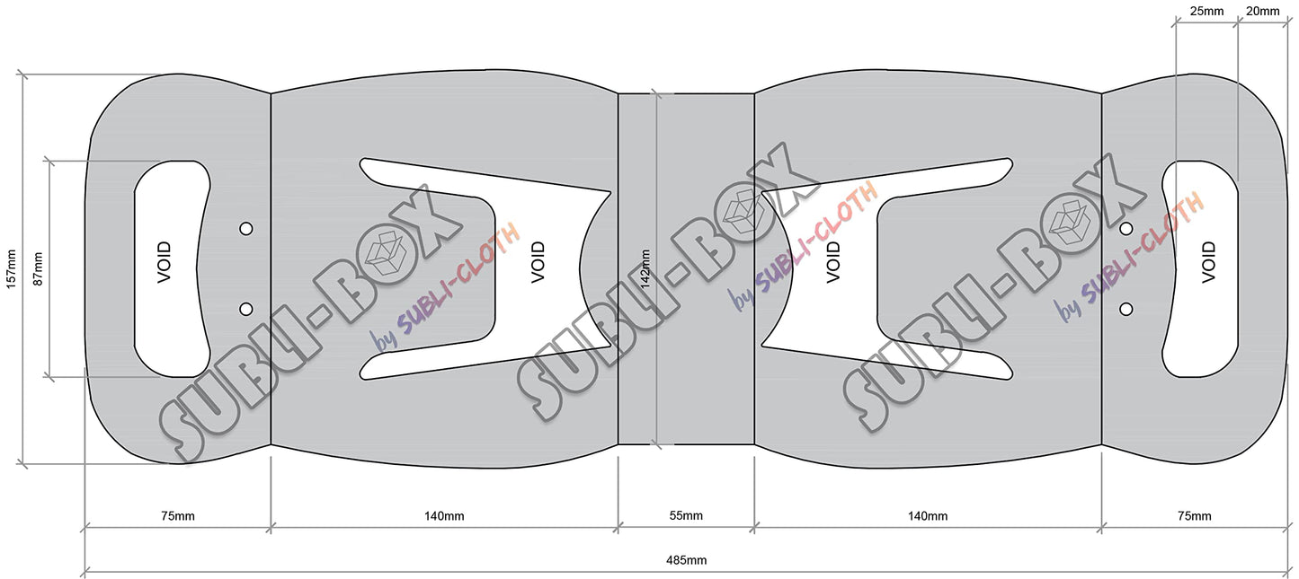 Subli-Box Cardboard Sublimation Blister for Mugs Pack 20 Units by Subli-Cloth Design