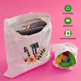 Sublimation Blank Tote Bags, 20Pack Canvas Tote Bags 16.1 x 15.4 Inch, 9.1 x 8.3 Inch Small Canvas Tote Bags Reusable Grocery Bags Shopping Cloth Bags for Heat Transfer, DIY, Christmas Craft, White TAOZIM