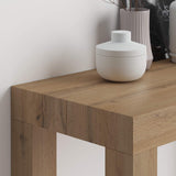 Mobili Fiver, Extendable Console Table, First, Rustic Wood, Laminate-Finished/Aluminium, Made in Italy Mobili Fiver