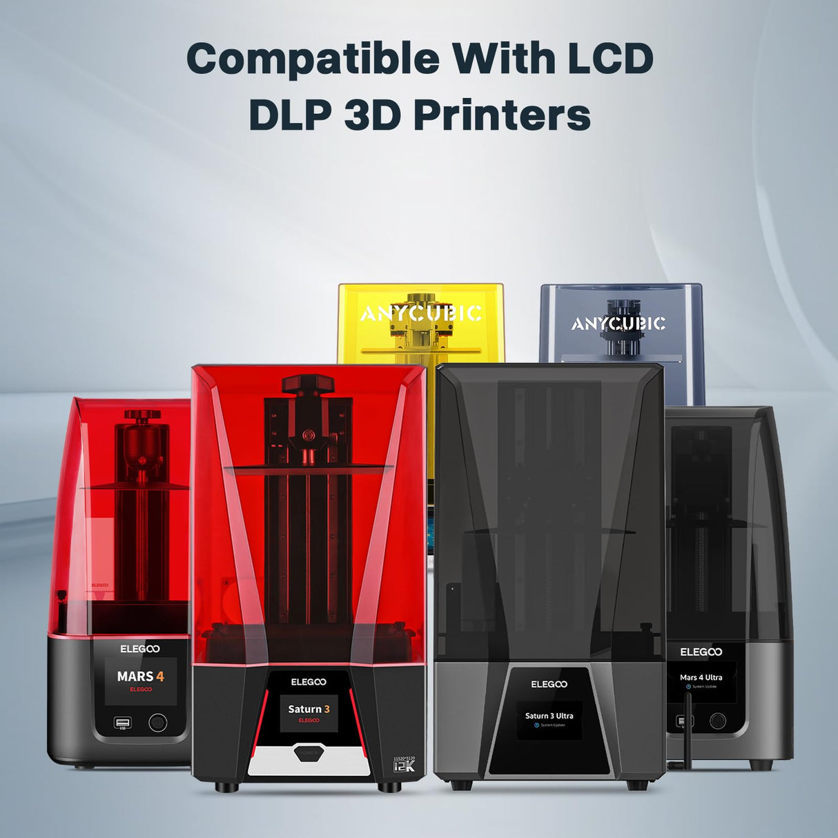 ELEGOO ABS-Like 3D Printer Resin, 405nm UV-Curing LCD Resin High Precision Fast Curing Non-Brittle Standard Photopolymer Resin for LCD Printing Clear Red 2000G ELEGOO