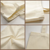 ORJ 6 PCS 15 x 16 Inch Blank Canvas Tote Bags for sublimation, DIY customization blank polyester tote bags ORJ