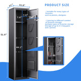 4-5 Gun Safe Quick Access Biometric Gun Safe, Large Gun Safe for Rifles and Pistols, No Assable Require Gun Cabinet, Gun Safes for Home Rifle Handgun and Shotgun Gun Locker with Adjustable & Alarm ZIWJHK