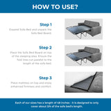 Meliusly Heavy Duty Sleeper Sofa Support Board (48x60 - Queen Size) Reinforced Wood Sofa Bed Support, Pull Out Couch Mattress Board, Sleeper Bar Shield, SleeperSaver Meliusly