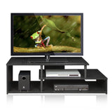 Furinno Econ Low Rise TV Stand, Black/Black Furinno