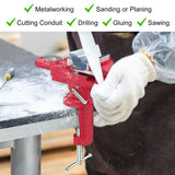 Housolution Universal Table Vise 3 Inch, 360°Swivel Base Bench Clamp Home Vise Clamp-On Vise Repair Tool Portable Work Bench Vise for Woodworking, Housolution