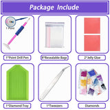 JAKI Diamond Painting Kits for Adults-Castle Diamond Art Kits for Adults,Gem Art Kits for Adults Pictures Arts Craft for Home Wall Decor (12x16inch) JAKI