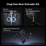 [2024 New] Creality K1C 3D Printer Up to 600mm/s Fast Speed, Reliable Carbon Fiber Printing, Anti-Vibration Design, Auto Calibration for Leveling, Pre-Assembled & Smart OS 3D High Speed Printer SainSmart