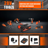 Supowill LBX2020 2Packs 20V 6.0Ah Replacement Battery for Black and Decker 20V Lithium Battery MAX LBXR20 LB20 LBX20 LBX4020 LST220, Compatible with Black and Decker 20V Battery Cordless Tools Supowill