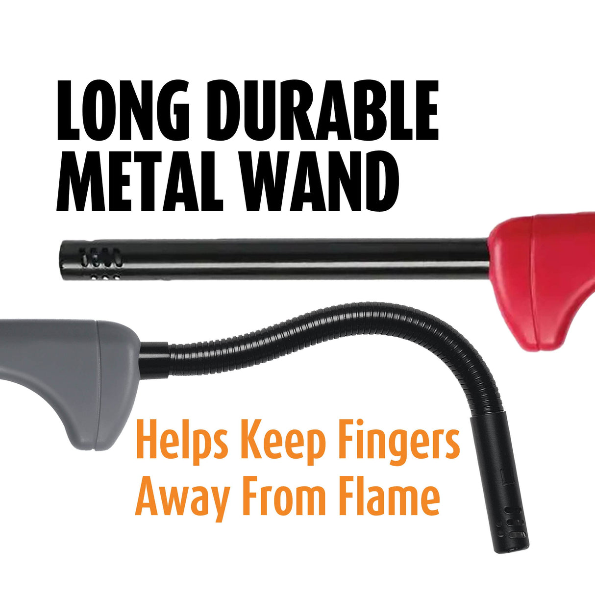 BIC Multi-Purpose Classic Edition Lighter & Flex Wand Lighter, 2-Pack (Colors May Vary) BIC