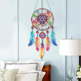 Sunovate DIY Dream Catchers Diamond Painting Kit - Handmade Craft for Boho Decor, Symbol of Good Dreams & Positive Energy, All-Inclusive Crafts for Adults (Vibrant) Sunovate