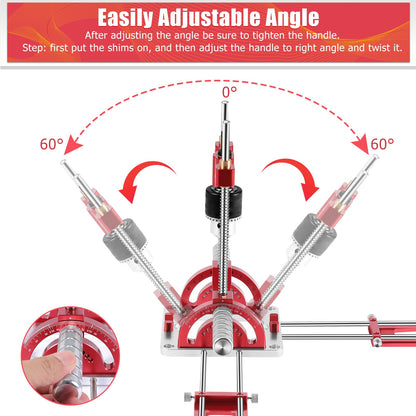 Multi Angle Drill Guide Portable Drill Guide Precision Drill Guide for 1/16" - 1/2" Power Drills,Portable Multi-Angle Drill Guide for Hand Drill with Drill Chuck & Key, Self-Centering Hand Dr - WoodArtSupply