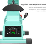 Hat Heat Press Machine for Caps with 2pcs Interchangeable Platens(6.7"x3.8", 6.7"x2.5"), Cap Heat Press for Stuctured Hats and HTV Iron On and Sublimation Projects, Heat Transfer Printing for Caps Delclynee